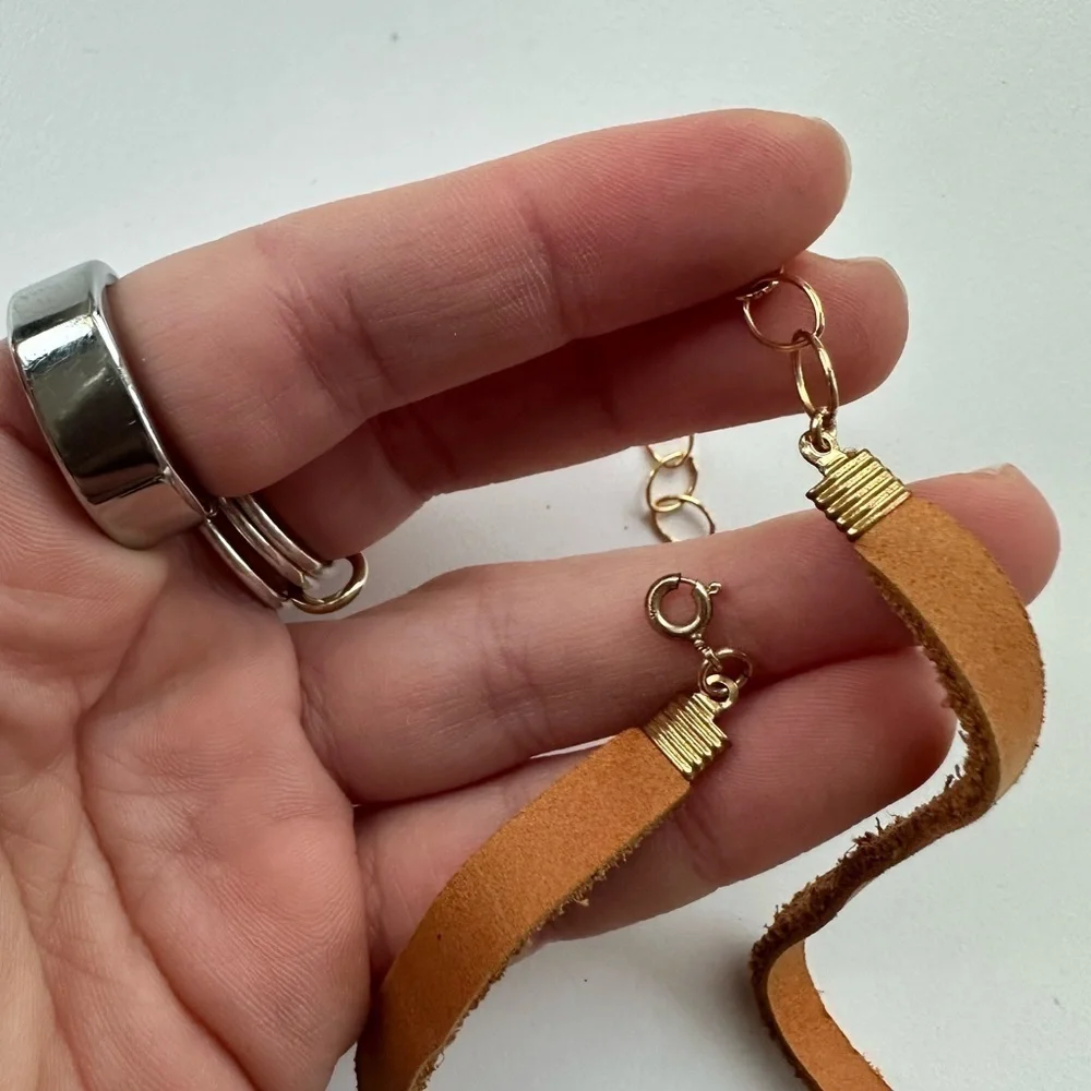 double wrap leather bracelet
